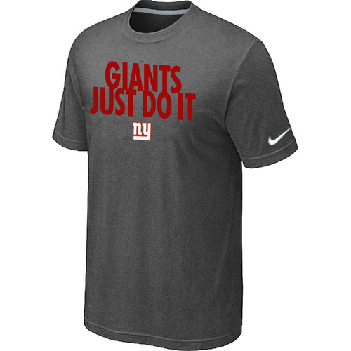 Nike New York Giants "Just Do It" NFL T-Shirt - Dark Grey